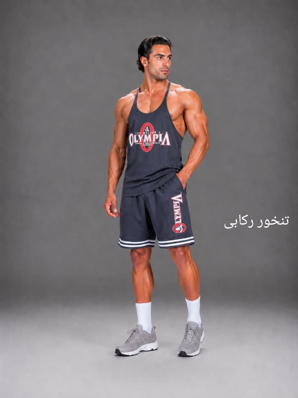 رکابی بدنسازی مردانه بند باریک مدل OLIMPIA پارچه سوزنی تنفسی با ضمانت در 8 رنگ جذاب
