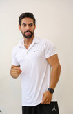 تیشرت ورزشی مردانه یقه 3 دکمه مدل NIKE پارچه همافیل با ضمانت در 4 رنگ جذاب