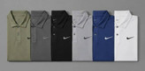 تیشرت ورزشی مردانه یقه 3 دکمه مدل NIKE پارچه ژاکارد گرم بالا در 6 رنگ جذاب