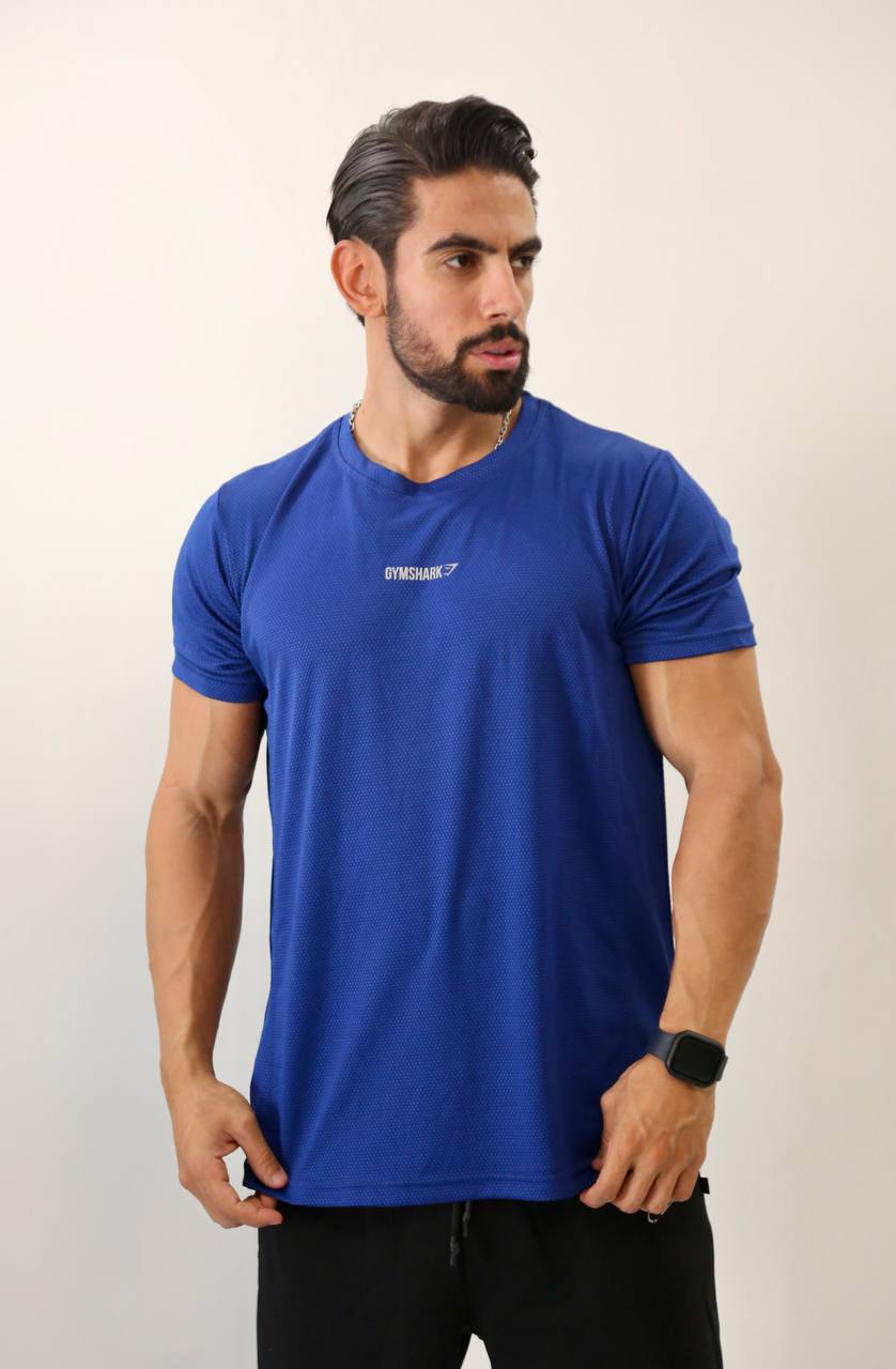 تیشرت ورزشی مردانه مدل GYM SHARK پارچه زنبوری لاکرا تنفسی با ضمانت در 3 رنگ جذاب