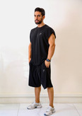 ست وست و شلوارک ورزشی مردانه مدل GYM SHARK پارچه همافیل (وارداتی) تنفسی با ضمانت در 4 رنگ جذاب